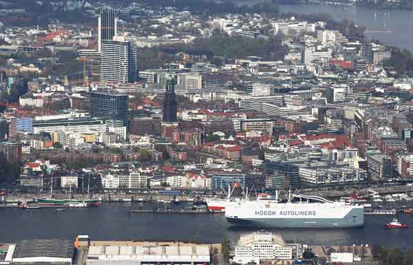 Гамбург. Вид с воздуха. Фотообзор