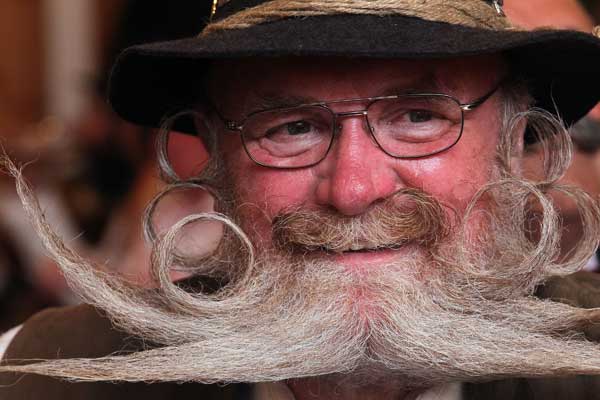 Конкурс бородачей и усачей.Фото:Johannes Simon /Getty Images 
