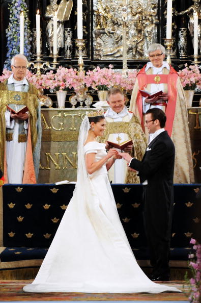 Свадьба принцессы Швеции – Виктории.  Церемония венчания. Фоторепортаж