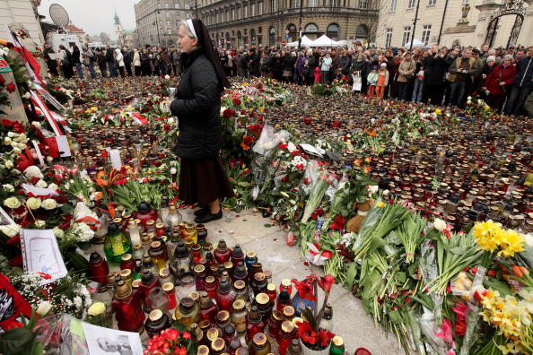 Жизнь и смерть президента Польши Леха Качиньского. Фоторепортаж. Фото: Sean Gallup/Getty Images