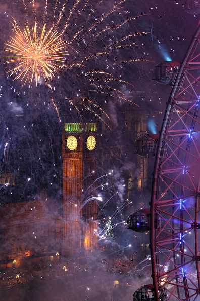Новогодний фейерверк в Лондоне