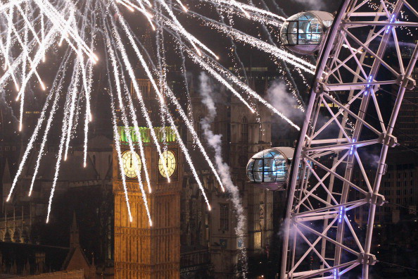 Новогодний фейерверк в Лондоне