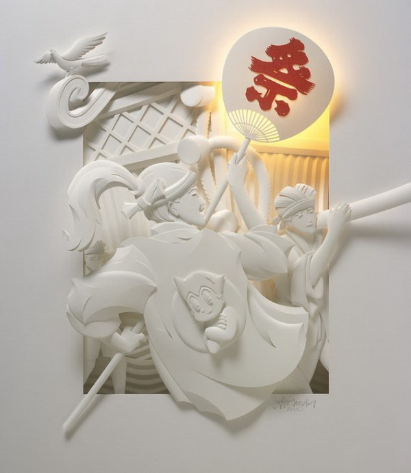Бумажные скульптуры  Джефа Нишинаки. Фото с сайта: since1984.cn 