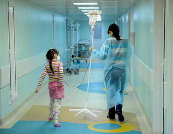 Россия. Москва. Детская больница.Фото: Natalia Kolesnikova/AFP/Getty Images