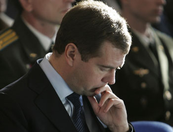 Президент Медведев.Фото:VLADIMIR RODIONOV/Getty Images 