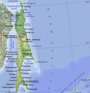 Карта острова Сахалин. Фото: ecolopro.ru