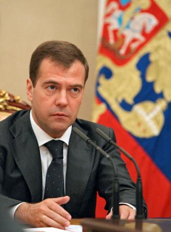Президент Дмитрий Медведев сменил главу МВД Ингушетии. Фото: MIKHAIL KLIMENTYEV/AFP/Getty Images