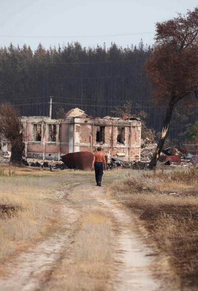 Деревня Излегоще после пожара. Фоторепортаж