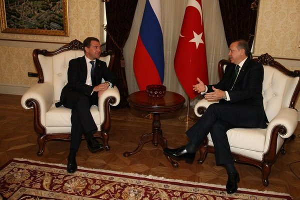 Дмитрий  Медведев провел в Кремле переговоры с премьер-министром Турции. Первая заседание ССВУ. Фото с сайта kremlin.ru