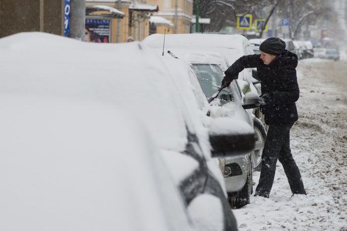 Снегопад в Москве. Фоторепортаж с улиц столицы