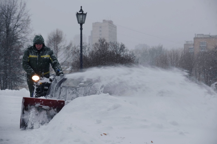 Снегопад в Москве. Фоторепортаж с улиц столицы