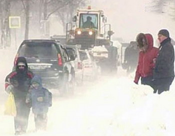 Гололед во Владивостоке, все Приморье засыпало снегом