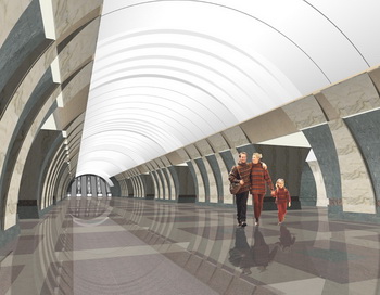 В Москве открылись две новые станции метро «Марьина Роща» и «Достоевская». Фото с сайта arhmetro.ru