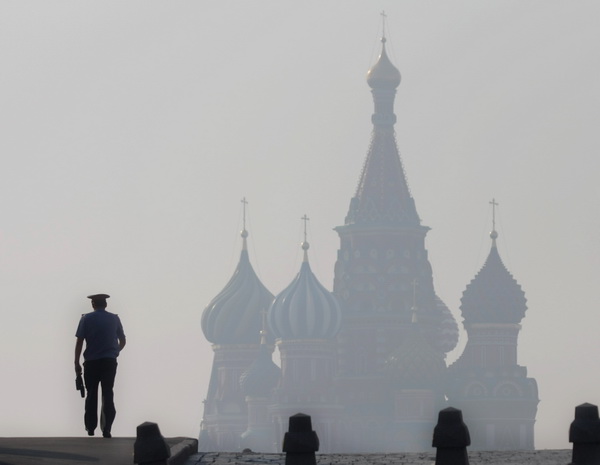 Москва в дыму. Фотообзор