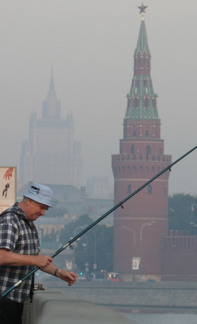 Москва в дыму. Фотообзор