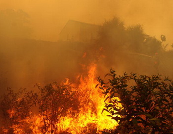Пожар, Дагестан. Фото: STEPHAN AGOSTINI/AFP/Getty Images