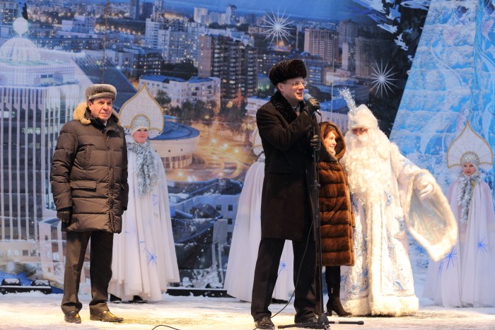 Открытие главной ёлки в Новосибирске