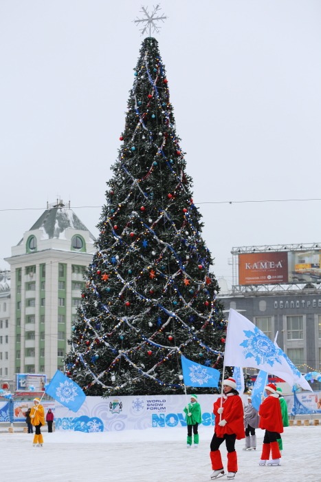 Открытие главной ёлки в Новосибирске