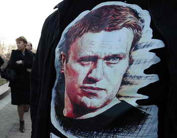 В России прошли акции в поддержку оппозиционера Навального. Фото: YURI KADOBNOV/AFP/Getty Images