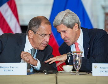 Встреча Лаврова и Керри 9 августа 2013 года. Фото: PAUL J./AFP/Getty Images