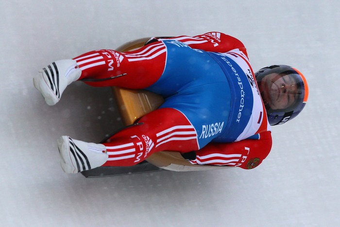 Виктор Кнейб на чемпионате мира в Альтенберге, Германия, 9 февраля 2012 год. Фото: Martin Rose/Bongarts/Getty Images