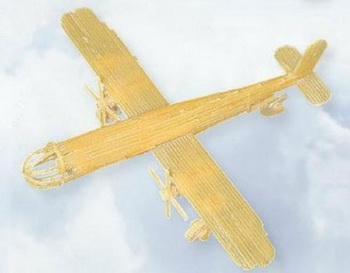 Житель Перми запатентовал самолёт из макарон