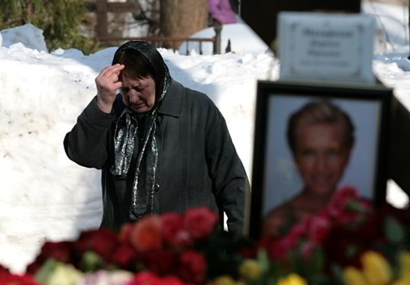 Похороны Марины Малафеевой прошли на Смоленском кладбище, Фото с сайта  baltinfo.ru