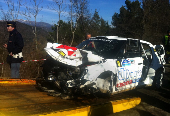 Роберт Кубица, гонщик «Лотус-Рено», попал на трассе авторалли в аварию