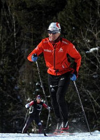 В Югре стартовал чемпионат мира по биатлону. Лыжник Оле Эйнар из Норвегии.  Фото: NATALIA KOLESNIKOVA/AFP/Getty Images