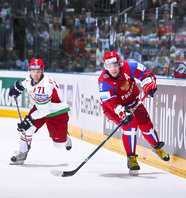 Россия обыграла Белоруссию на ЧМ по хоккею. Фоторепортаж