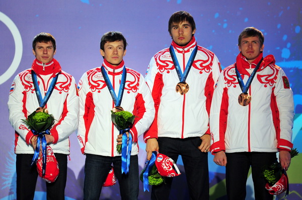 Мужская сборная России по биатлону завоевала бронзу в эстафете