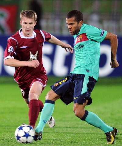«Рубин» сыграл вничью с «Барселоной»  в матче Лиги Чемпионов