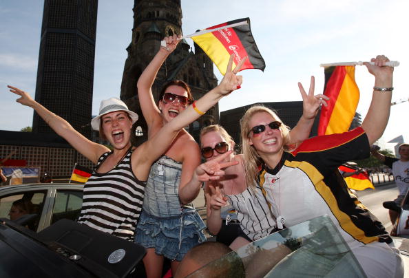 Матч Германия - Аргентина: болельщики в восторге. Фоторепортаж