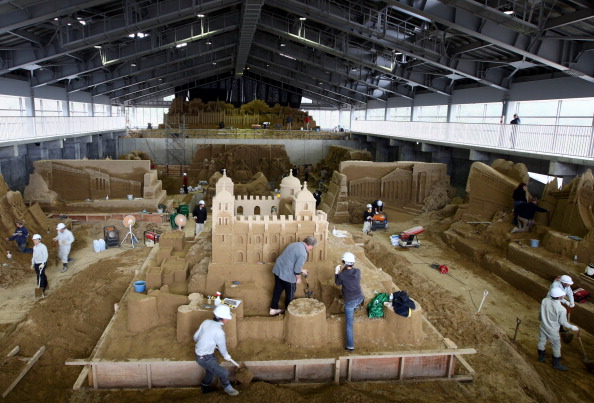 Выставка песчаных скульптур откроется в Японии
