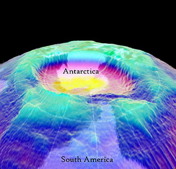 Озоновая дыра над Арктикой обнаружена исследователями атмосферы. Фото с сайта strana.zambia.in.ua