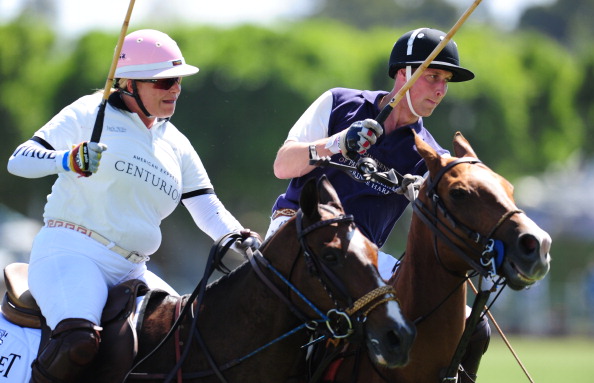 Герцог  и герцогиня  Кембриджские  в Санта-Барбаре на матче по конному поло