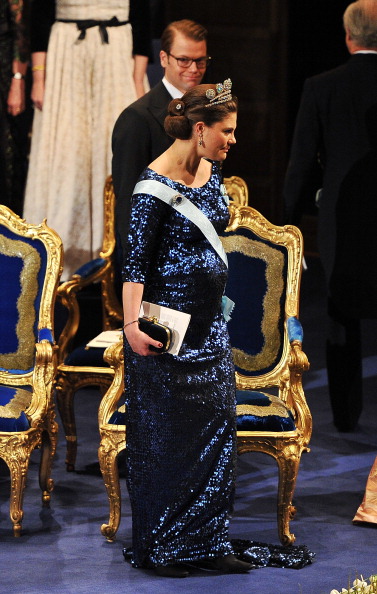 Королевская семья Швеции на церемонии награждения лауреатов Нобелевской премии в Стокгольме