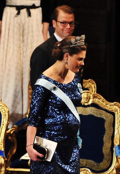 Королевская семья Швеции на церемонии награждения лауреатов Нобелевской премии в Стокгольме