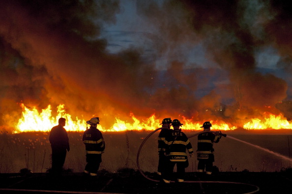 Лесные пожары бушуют в Нью-Джерси и Нью-Йорке
