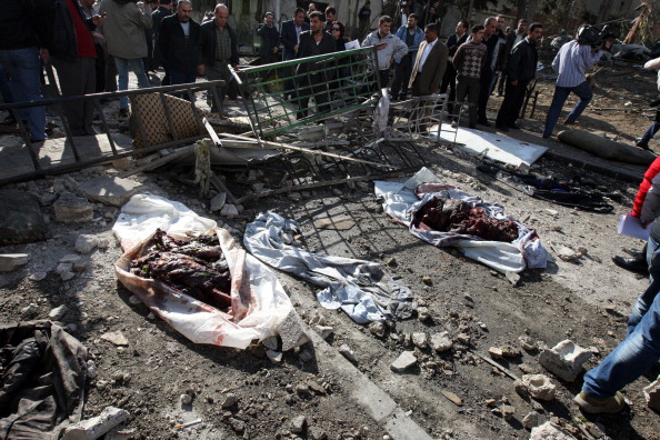 Фоторепортаж с места теракта в Дамаске