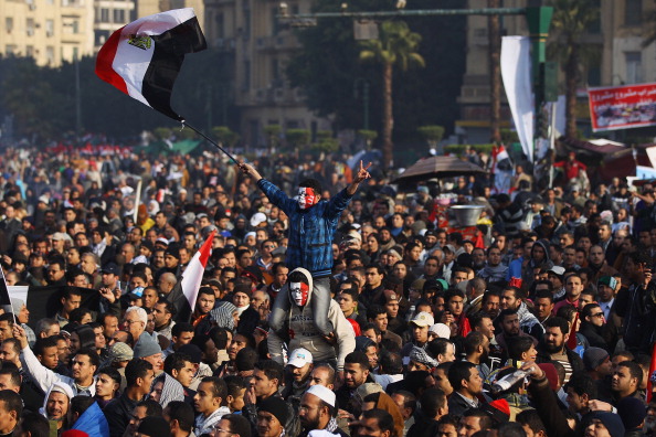 В Египте празднуют годовщину свержения режима Хосни Мубарака. Фоторепортаж. Фото: Mitchell/Getty Images