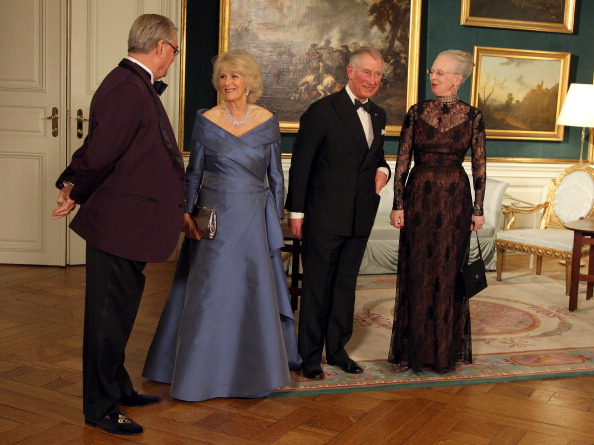 Камилла и принц Чарльз в королевском дворце в Дании