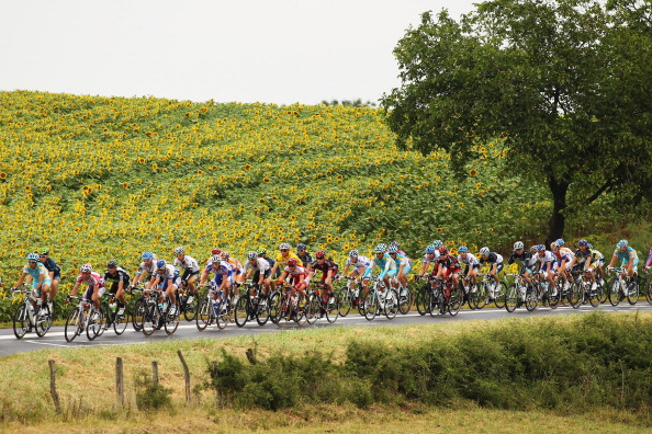 Девятый этап  велогонки Tour de France выиграл испанец Луис-Леон Санчес. Фоторепортаж с трассы