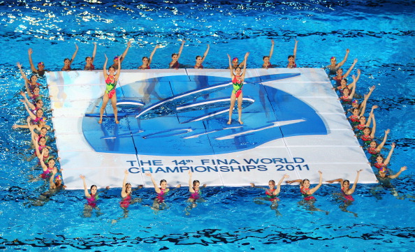 Фоторепортаж с церемонии открытия  чемпионата мира по водным видам спорта-2011 в Шанхае. Фото:  Feng Li/Getty Images