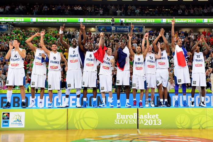 Мужской чемпионат Европы по баскетболу впервые в истории выиграла сборная Франции. Фото: Jure Makovec/AFP/Getty Images