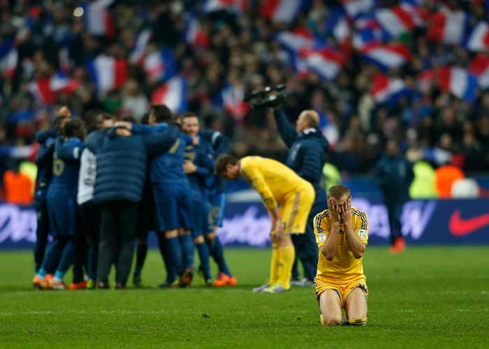 Французы разгромили Украину в ответном матче со счётом 3:0