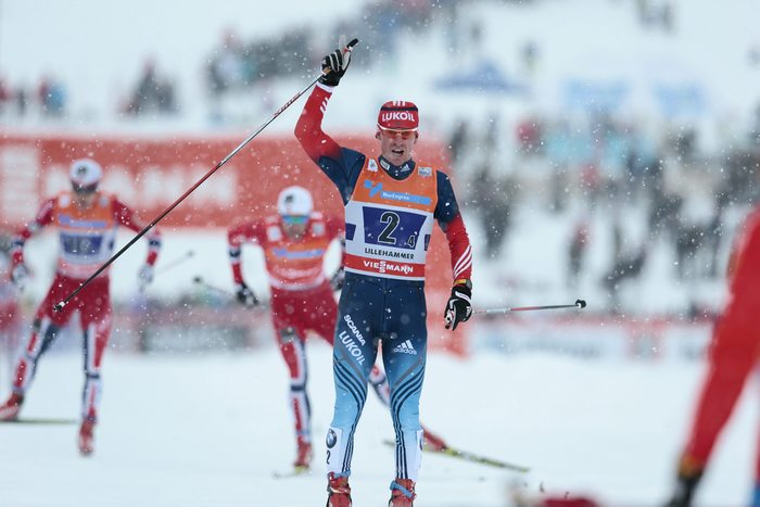 Впервые российские лыжники заняли весь пьедестал в лыжном марафоне
