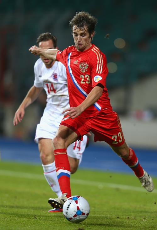 Сборная России по футболу победила команду Люксембурга в отборочном туре