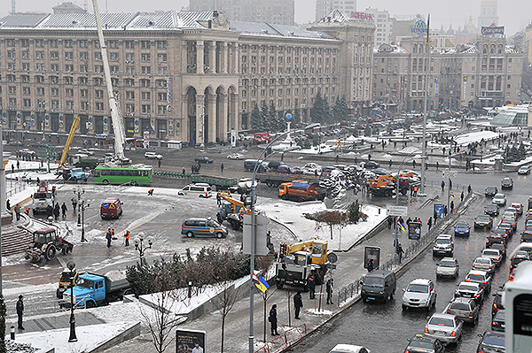 Исчез палаточный городок предпринимателей на Майдане в Киеве