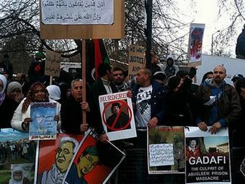 Антиправительственная акция в Ливии. Фото Jacqueline Head с aljazeera.net